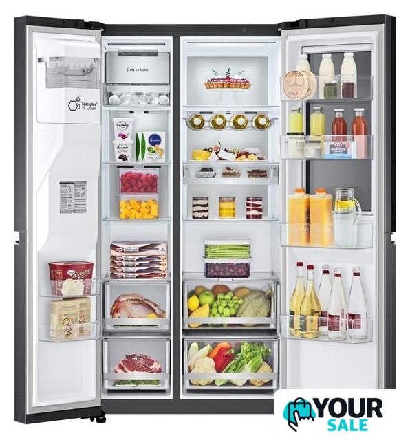 Холодильник side by side LG DoorCooling+ InstaView GSXV90MCDE - Изображение №4 — Интернет-магазин Your Sale
