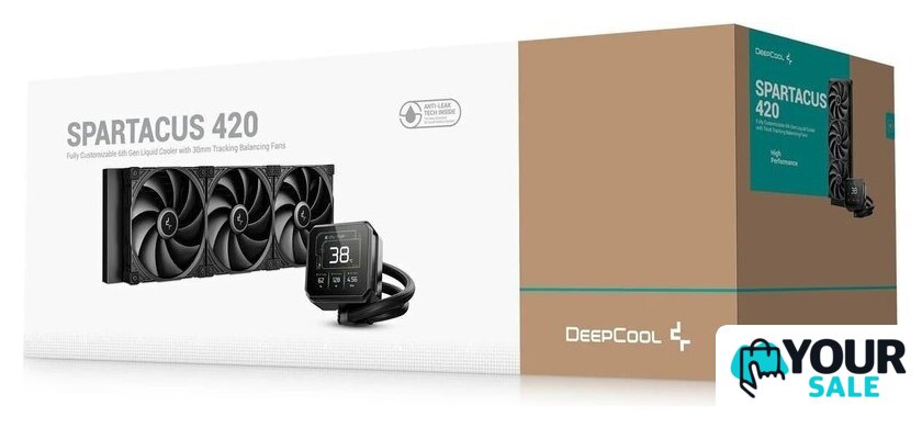Система жидкостного охлаждения для процессора DeepCool Spartacus 420 R-SPT420-BKDSMP-G-1 - Изображение №5 — Интернет-магазин Your Sale