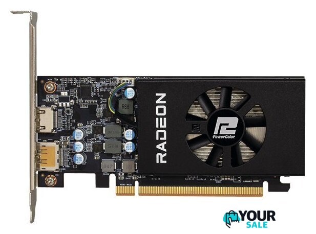 Видеокарта PowerColor Radeon RX 6400 Low Profile 4GB GDDR6 AXRX 6400 LP 4GBD6-DH - Изображение №2 — Интернет-магазин Your Sale
