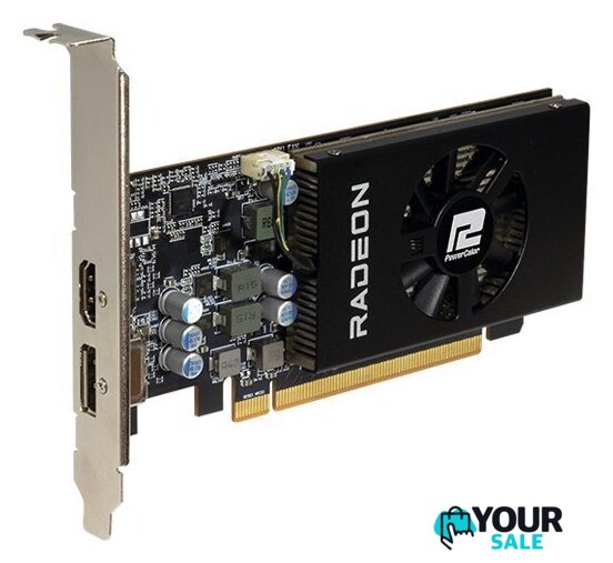 Видеокарта PowerColor Radeon RX 6400 Low Profile 4GB GDDR6 AXRX 6400 LP 4GBD6-DH - Изображение №4 — Интернет-магазин Your Sale