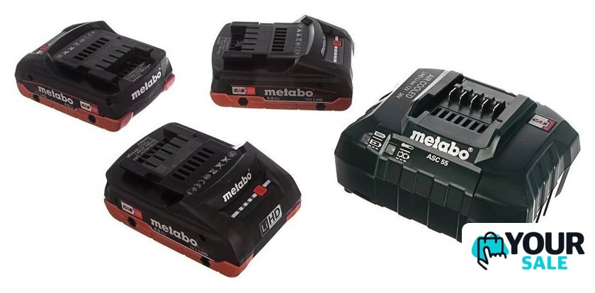 Аккумулятор с зарядным устройством Metabo Basic-Set 685132000 (18В/3x4 Ah + 14.4–36В ) - Изображение №1 — Интернет-магазин Your Sale
