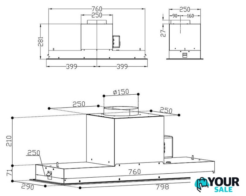 Кухонная вытяжка Korting KHI 9099 ICGN - Изображение №10 — Интернет-магазин Your Sale