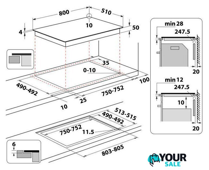Варочная панель Whirlpool WTX8015DCF - Изображение №2 — Интернет-магазин Your Sale