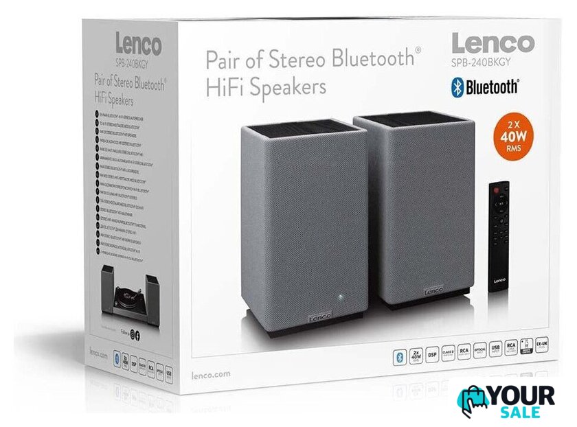 Полочная акустика Lenco SPB-240BKGY - Изображение №9 — Интернет-магазин Your Sale