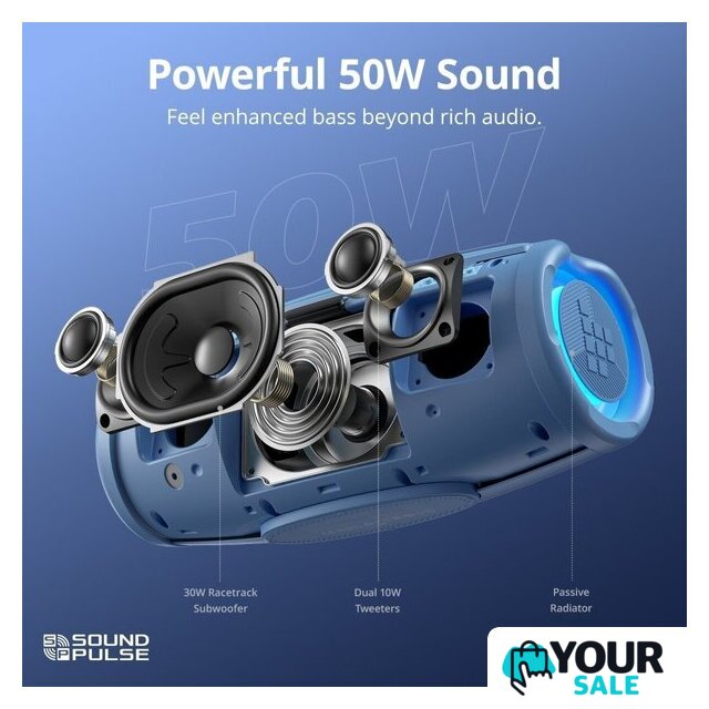Беспроводная колонка Tronsmart Mirtune S100 (синий) - Изображение №2 — Интернет-магазин Your Sale