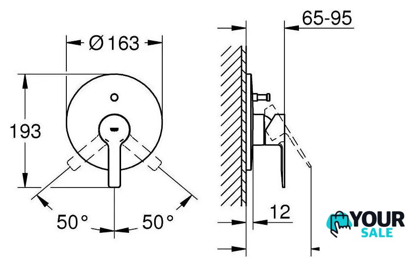 Смеситель Grohe Lineare 19297Dc1 - Изображение №5 — Интернет-магазин Your Sale