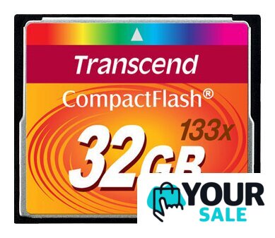 Карта памяти Transcend 133x CompactFlash 32 Гб (TS32GCF133) - Изображение №1 — Интернет-магазин Your Sale