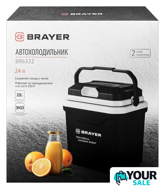 Термоэлектрический автохолодильник Brayer BR6332 24л (черный) - Изображение №10 — Интернет-магазин Your Sale