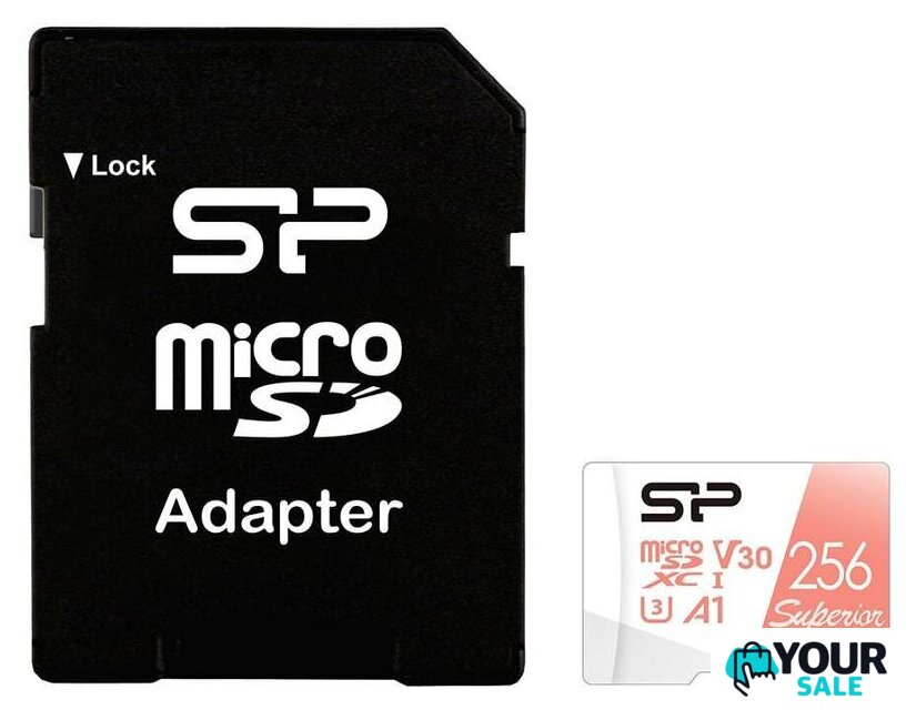 Карта памяти Silicon-Power Superior A1 microSDXC SP256GBSTXDV3V20SP 256GB - Изображение №1 — Интернет-магазин Your Sale