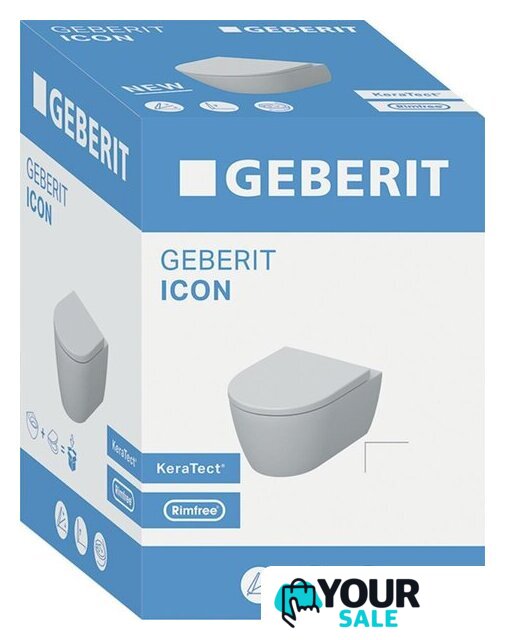Унитаз подвесной Geberit Icon 501.664.00.1 - Изображение №2 — Интернет-магазин Your Sale