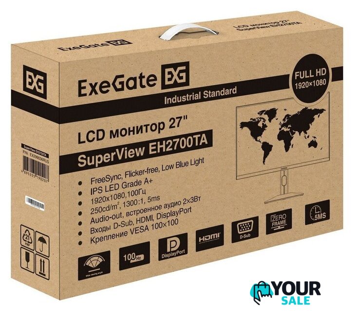 Монитор ExeGate SuperView EH2700TA EX299036RUS - Изображение №10 — Интернет-магазин Your Sale