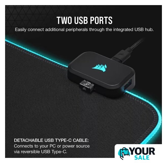 Коврик для стола Corsair MM700 RGB Extended 3XL - Изображение №3 — Интернет-магазин Your Sale