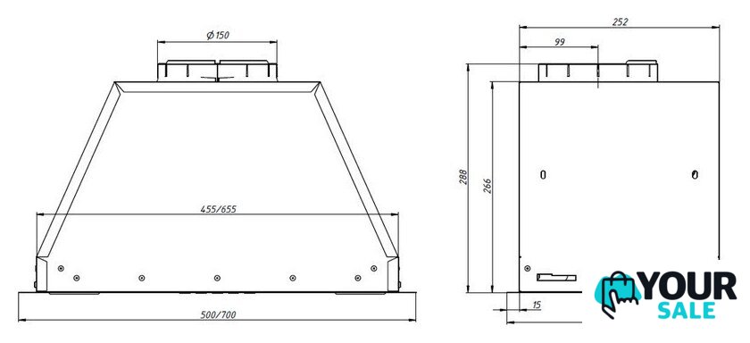 Кухонная вытяжка Franke Vera WH 52 305.0712.241 - Изображение №6 — Интернет-магазин Your Sale