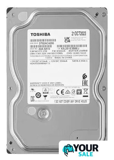 Жесткий диск Toshiba DT02ACA200 2TB - Изображение №1 — Интернет-магазин Your Sale
