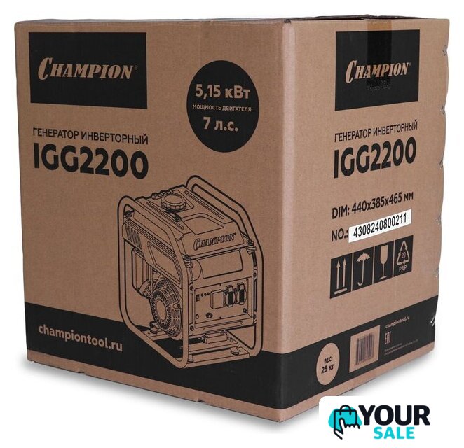 Бензиновый генератор Champion IGG2200 - Изображение №7 — Интернет-магазин Your Sale