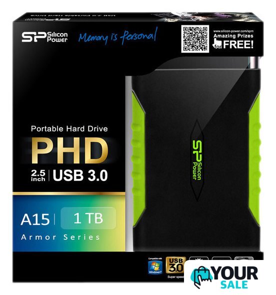 Внешний накопитель Silicon-Power Armor A15 2TB (SP020TBPHDA15S3K) - Изображение №2 — Интернет-магазин Your Sale