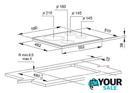 Варочная панель Whirlpool AKT 801/NE - Изображение №2 — Интернет-магазин Your Sale