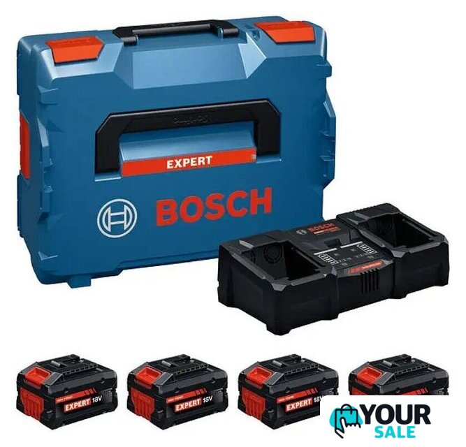 Аккумулятор с зарядным устройством Bosch 1600A0373Y (18В/2x5.5 Ah + 18В/2x8 Ah +18В + кейс) - Изображение №1 — Интернет-магазин Your Sale
