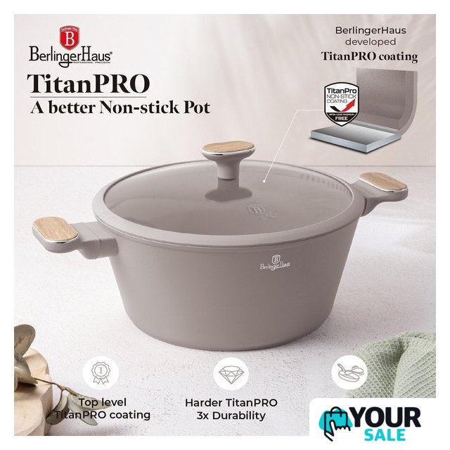 Набор кастрюль Berlinger Haus Taupe Nordic Collection BH-8344 - Изображение №5 — Интернет-магазин Your Sale