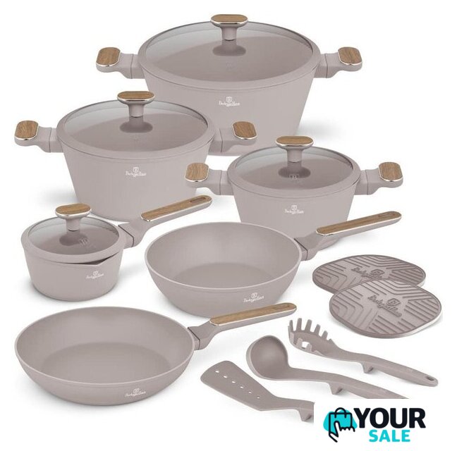 Набор кастрюль Berlinger Haus Taupe Nordic Collection BH-8344 - Изображение №1 — Интернет-магазин Your Sale