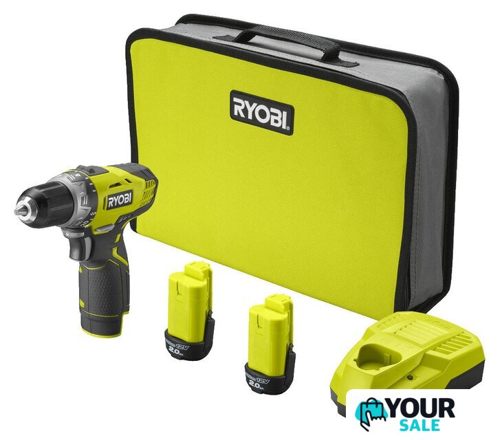 Дрель-шуруповерт Ryobi RCD1201-220S 5133005059 (с 2-мя АКБ, сумка) - Изображение №1 — Интернет-магазин Your Sale