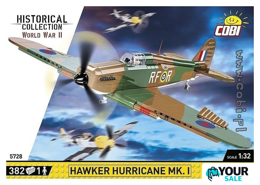 Конструктор Cobi World War II 5728 Hawker Hurricane Mk.I - Изображение №2 — Интернет-магазин Your Sale