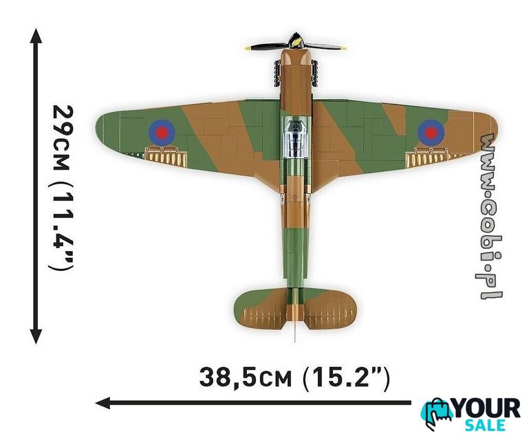 Конструктор Cobi World War II 5728 Hawker Hurricane Mk.I - Изображение №6 — Интернет-магазин Your Sale