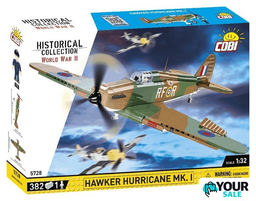 Конструктор Cobi World War II 5728 Hawker Hurricane Mk.I - Изображение №1 — Интернет-магазин Your Sale