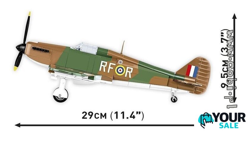 Конструктор Cobi World War II 5728 Hawker Hurricane Mk.I - Изображение №5 — Интернет-магазин Your Sale