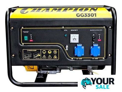 Бензиновый генератор Champion GG3301 - Изображение №3 — Интернет-магазин Your Sale