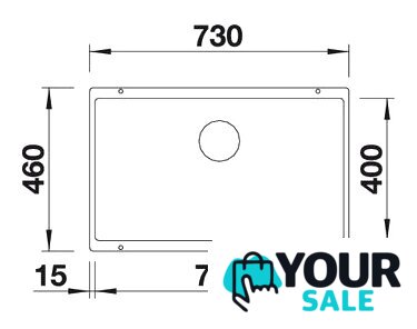 Кухонная мойка Blanco Subline 700-U (шампань) - Изображение №2 — Интернет-магазин Your Sale