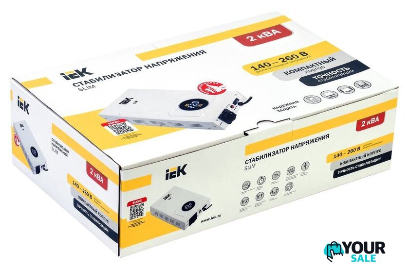 Стабилизатор напряжения IEK Slim 2кВА - Изображение №2 — Интернет-магазин Your Sale