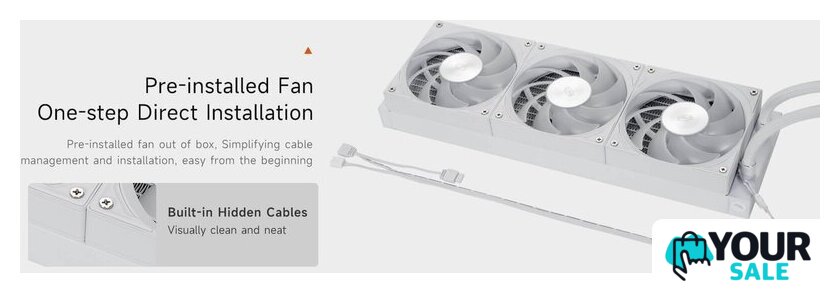 Система жидкостного охлаждения для процессора PCCooler DC360 Pro ARGB Display (белый) - Изображение №8 — Интернет-магазин Your Sale