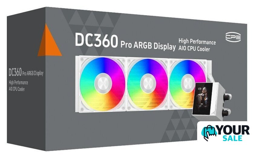 Система жидкостного охлаждения для процессора PCCooler DC360 Pro ARGB Display (белый) - Изображение №5 — Интернет-магазин Your Sale