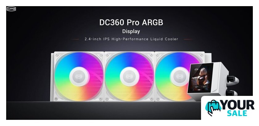 Система жидкостного охлаждения для процессора PCCooler DC360 Pro ARGB Display (белый) - Изображение №6 — Интернет-магазин Your Sale