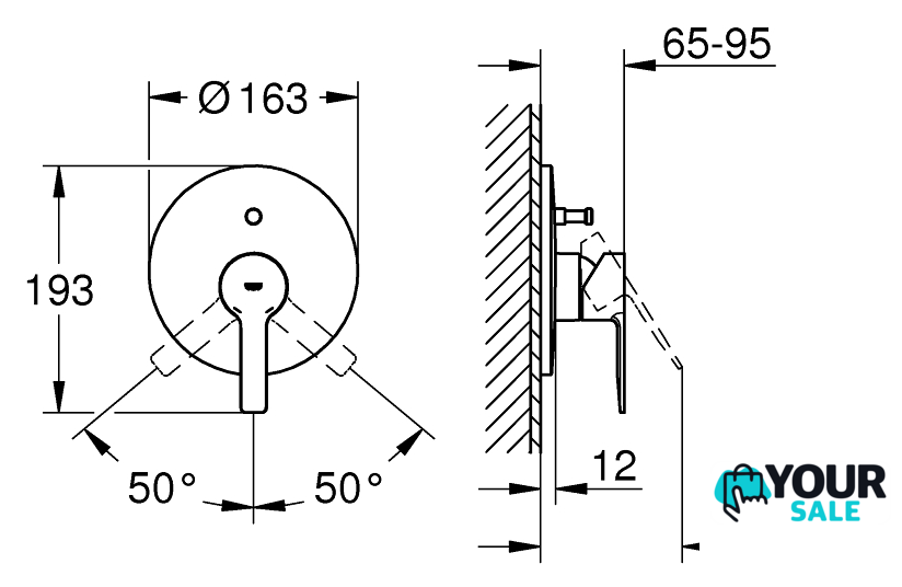 Смеситель Grohe Lineare 19297001 - Изображение №2 — Интернет-магазин Your Sale