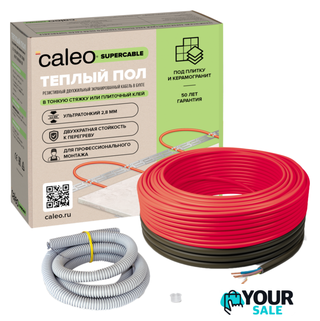 Нагревательный кабель Caleo Supercable 18W-10 10 м. 180 Вт - Изображение №1 — Интернет-магазин Your Sale