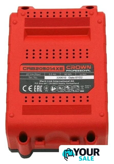 Аккумулятор Crown CAB205014XE (20В/5 Ач) - Изображение №3 — Интернет-магазин Your Sale
