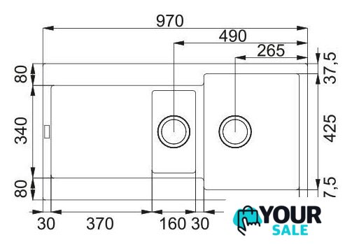 Кухонная мойка Franke Maris MRG 651-97 114.0675.993 (кофе) - Изображение №2 — Интернет-магазин Your Sale