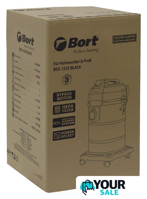 Пылесос Bort BSS-1525 Black - Изображение №15 — Интернет-магазин Your Sale