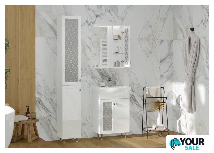  Volna Шкаф с зеркалом Milena 55 правый - Изображение №8 — Интернет-магазин Your Sale