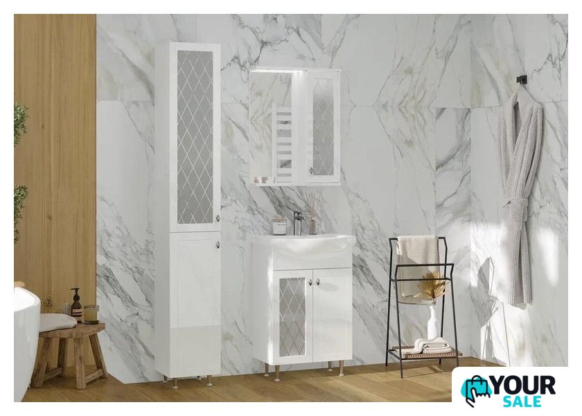  Volna Шкаф с зеркалом Milena 55 правый - Изображение №7 — Интернет-магазин Your Sale