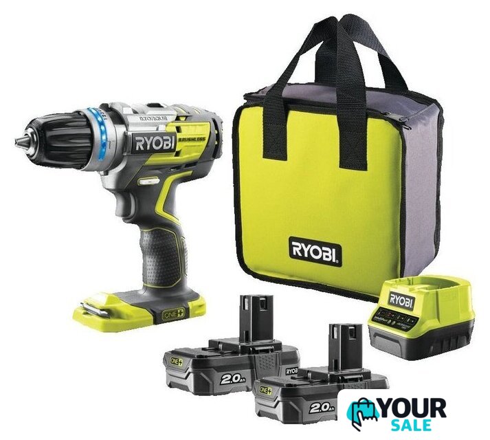 Ударная дрель-шуруповерт Ryobi R18PDBL-220S 5133003436 (с 2-мя АКБ, сумка) - Изображение №1 — Интернет-магазин Your Sale