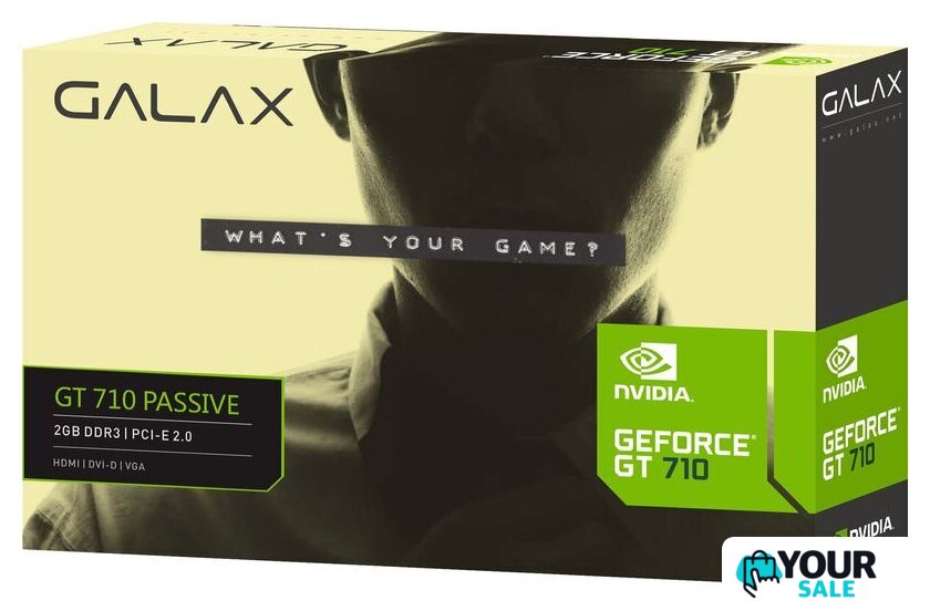 Видеокарта KFA2 Geforce GT 710 Passive 2GB DDR3 71GPF4HI00GK - Изображение №4 — Интернет-магазин Your Sale