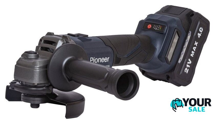 Угловая шлифмашина Pioneer Tools AG-E20V-125-01B (с 1-им АКБ, кейс) - Изображение №1 — Интернет-магазин Your Sale