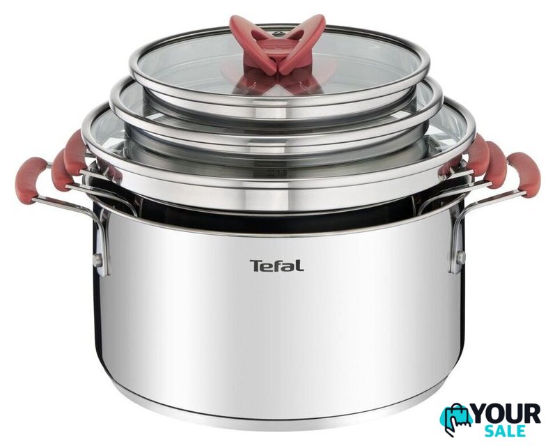 Набор кастрюль Tefal Opti'Space G720S674 - Изображение №1 — Интернет-магазин Your Sale