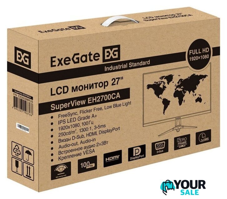 Монитор ExeGate SuperView EH2700CA EX300398RUS - Изображение №9 — Интернет-магазин Your Sale