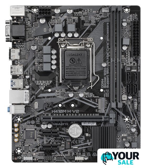 Материнская плата Gigabyte H410M H V2 (rev. 2.0) - Изображение №1 — Интернет-магазин Your Sale