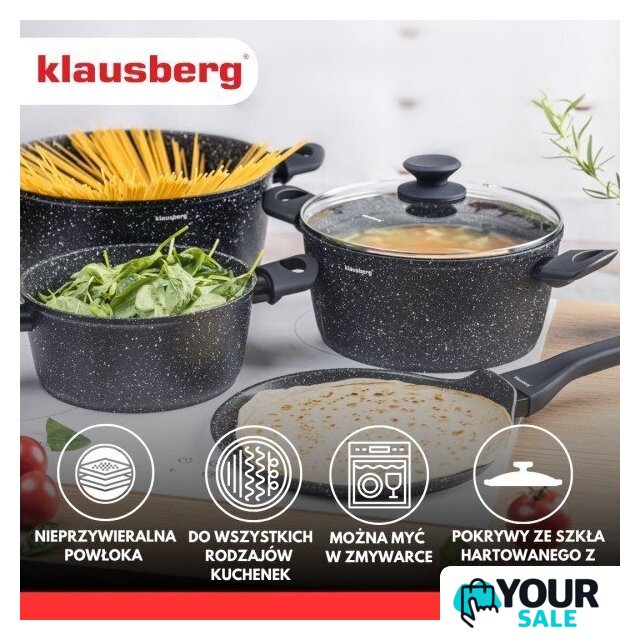 Набор кастрюль Klausberg KB-7962 - Изображение №4 — Интернет-магазин Your Sale