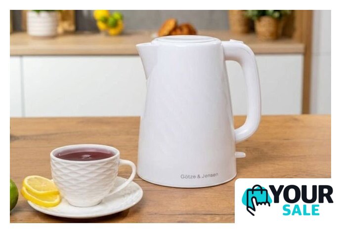 Электрический чайник Goetze & Jensen KT101W - Изображение №3 — Интернет-магазин Your Sale